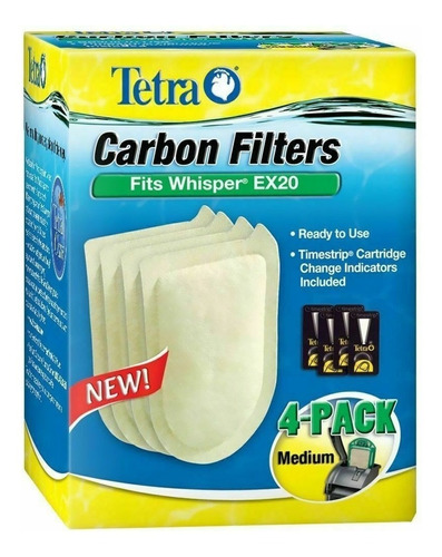 Refil Filtro Whisper Medium Bio Bag Ex 20 P/ Aquario C/ 4un