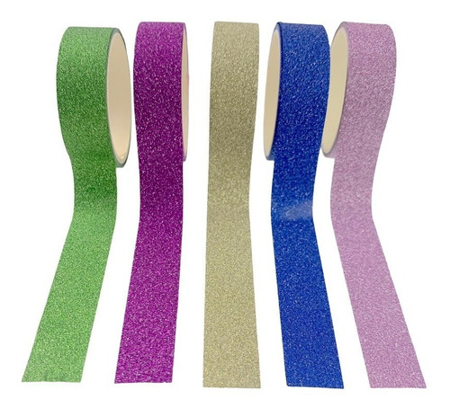 Imagem 8 de 9 de 20 Rolos De Fita Adesiva Decorativa Washi Tape Artesanato