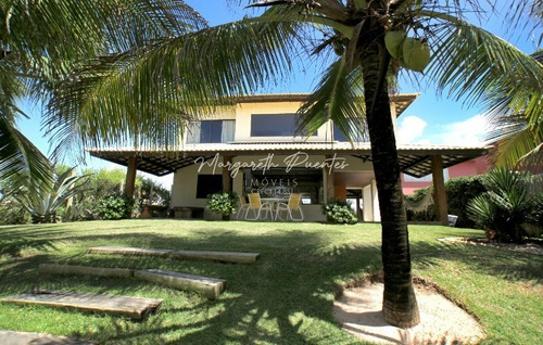 Imagem 1 de 18 de Casa A Venda Em Camaçari De Frente Para O Mar, 1.200 M² De Área Total, Piscina Com Deck, R$3.500.000,00 - Ca00334 - 71125733