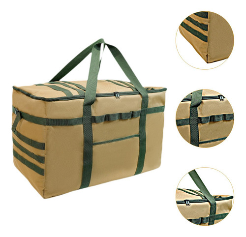 Bolsa De Utensilios De Cocina Para Acampar, Bolsa 81l Caqui
