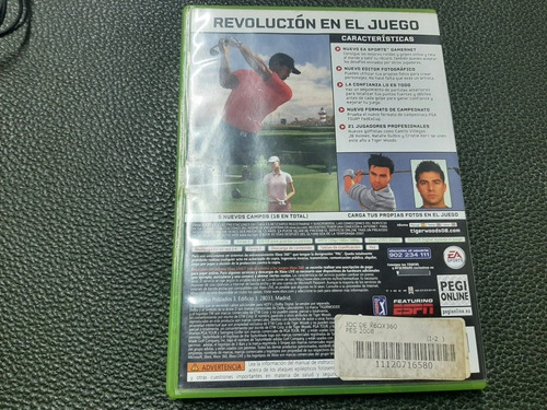Juego Xbox 360 Original Fisico Tiger Woods Pga Tour 08 P/pal (Usado)