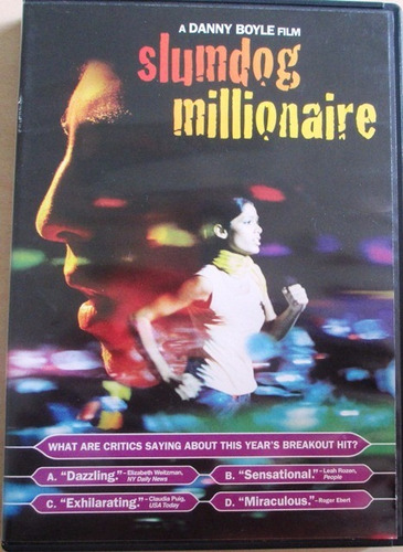 B2537 Dvd Slumdog Millionaire - Com Dev Patel, Freida Pinto, (Usado)