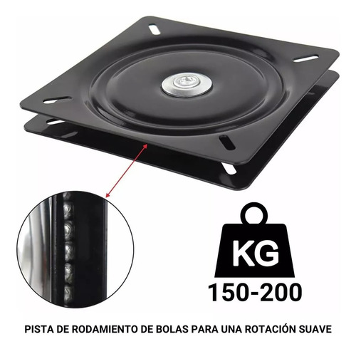 Base Giratoria Rodamiento De Bolas 15cm / Toolstore