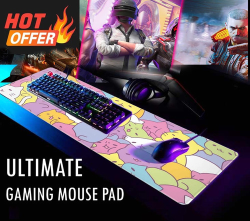  Ultimate Mouse Pad Gamer Kittens  Xxl 40x90cmx3mm Oferta