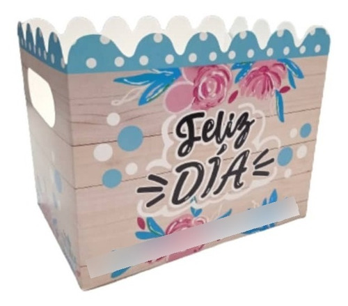 Caja Carton Ancheta Feliz Día Amor Arreglo Globo Cumpleaños