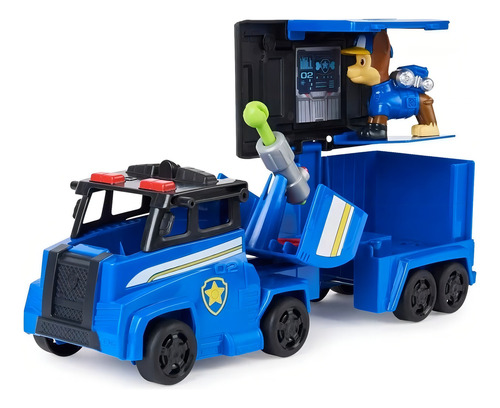 Vehiculo Paw Patrol Chase Big Truck Pups - Rescue Truck Color Azul
