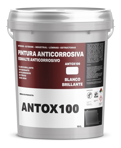 Pintura Anticorrosiva Antioxidante Para Metales - Antox100 
