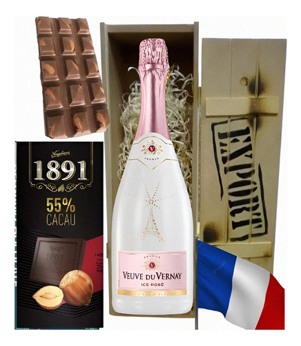 Champagne Francés Veuve Du Vernay Ice + Milk Export En Caja 