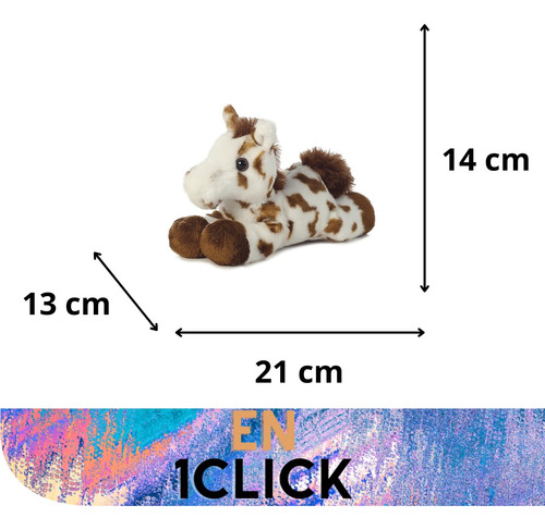 Peluches Aurora Mini Flopsie Caballo Appaloosa Blanco Gypsy Gypsy