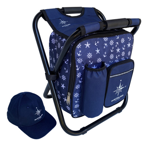 Silla Refrigeradora Sombrero Elegante Azul Marino Al