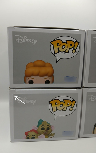Funko Pop Cenicienta Hada Madrina Jaq Gus Gus Y Príncipe. (Usado)