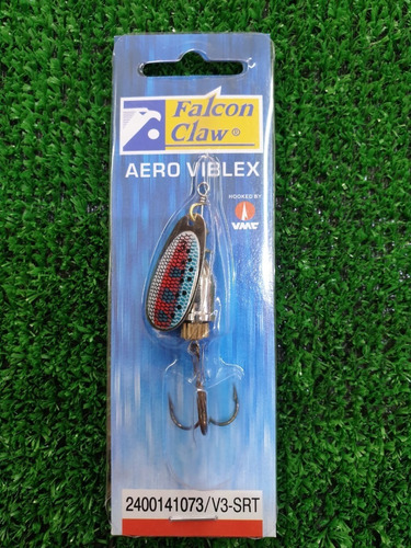 Señuelo Pesca Spinner Falcon Claw Aero Viblex Fluor V3-rt
