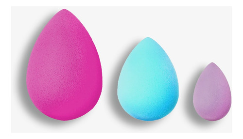 Esponja De Maquillaje Bys Cosmetics By016 Pack X 3 Unidades