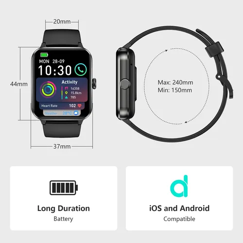 Reloj Inteligente Blackview 2025 Con Monitor De Frecuencia C