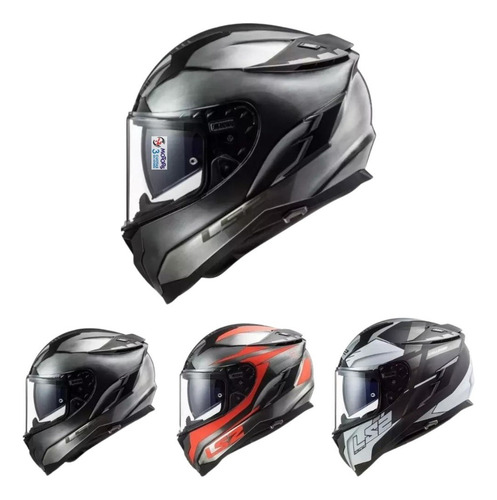 Jm Casco Ls2 Ff 327 Challenger Jeans Titanium Turismo