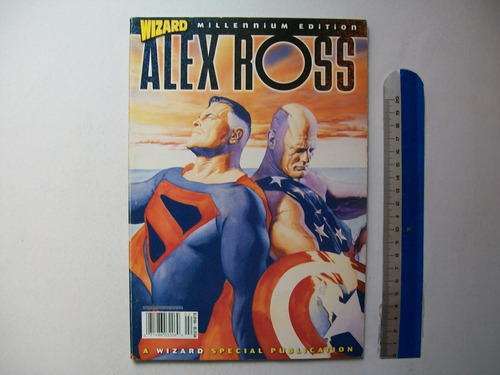 Revista Alex Ross Wizard Millennium Ed Superman Homem Aranha