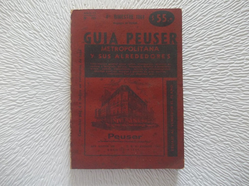 Guia Peuser 1964 Nº 738 Metrop./ Alrededores( R1/9)