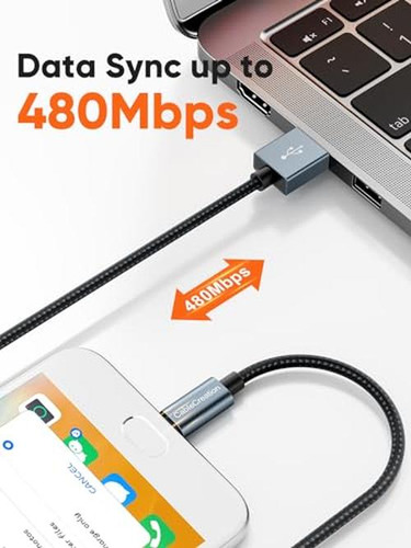Cablecreation Cable Micro Usb 6ft Gris, Cable Micro Usb A Us