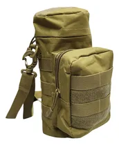 Comprar Morral Táctico Porta Botella Termo Molle Y Abrojos Bm Oliva