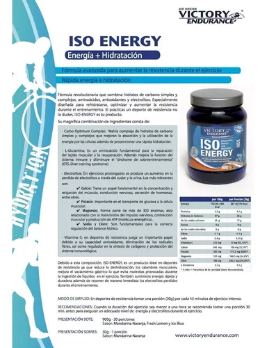 Combo Running Ciclismo Gel Energetico + Isotonica Victory Sabor Limón