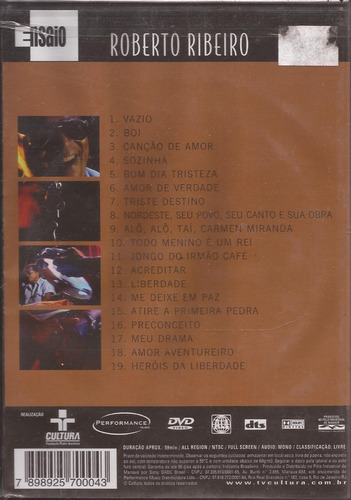 Dvd Música - Roberto Ribeiro # Ensaio Tv Cultura (lacrado) | MercadoLivre Dvd Música - Roberto Ribeiro # Ensaio Tv Cultura (lacrado) | MercadoLivre