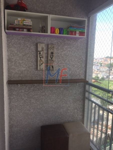 Imagem 12 de 17 de Ref 10.727 Apartamento No Parque Maria Domitila, Com 2 Dorms, 1 Vaga, Varanda C/ Vidros , Móveis Planejados,área De Lazer. Aceita Permuta - 10727