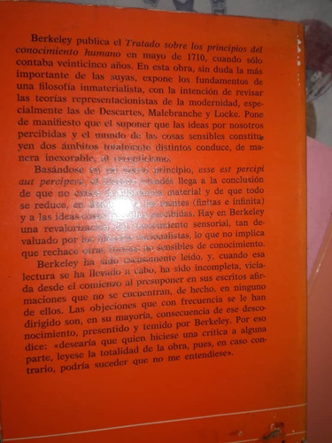 Principios Del Conocimiento Humano ;berkeley, George.tecnos