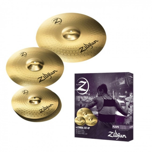 Set Zildjian Planet Z Crash 16 + Hi Hat 14 + Ride 20 Plz4pk