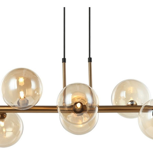 Imagem 2 de 3 de Pendente Abaporu 110cm X 34cm Bronze Champagne Bella Hl004g