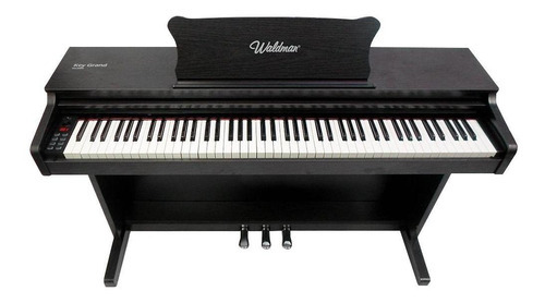 Piano Digital Waldman Marrom Kg-8800 Cor Preto 110V