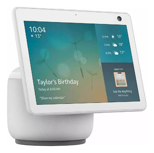 Pantalla integrada Amazon Echo Show 10 Alexa 10.1 de tercera generación, color blanco