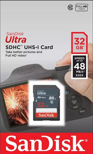Sandisk Ultra Sdhc Uhs-i Card 32gb 48mb/s