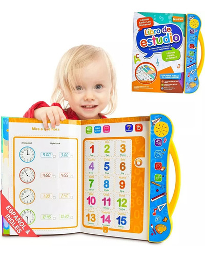 X Llibro De Aprendizaje Básico Con Sonido Para Niños Español