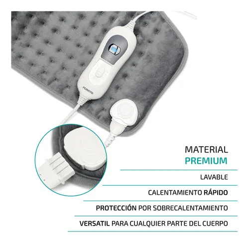 Almohadilla Cojín Térmica Eléctrica Temperatura Femmto Al2 Lumbar Terapia De Calor 3 Niveles Fisioterapia Alivia Dolor Muscular Cólicos Menstruales Con Velcro Lavable