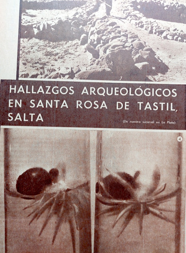 Santa Rosa De Tastil Salta Hallazgos Arqueológicos 1970