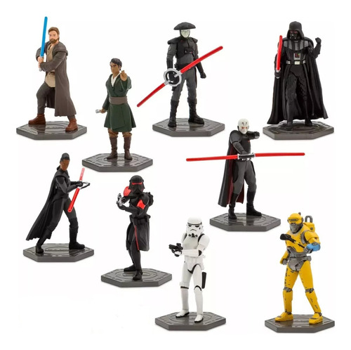 Play Set Deluxe Disney Star Wars  9 Personajes Nuevo 