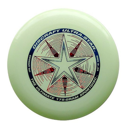 Frisbee Profesional Discraft 175 Gramos / 27cm. Ultra Star Sport Disc Nite Glow