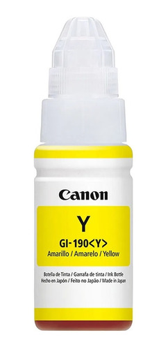 Tinta Canon Gi 190 Original Amarillo G1110 G2110 G3110 G4110