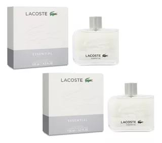 Paquete 2x1 Lacoste Essential 125 Ml Edt Spray Para Caballer