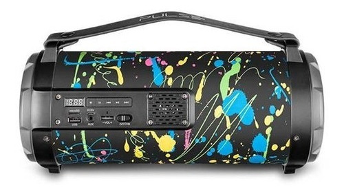 Caixa De Som Pulse Sp361 Bazooka Paint Blast 80w Bluetooth