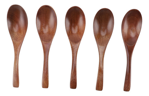 Cucharas De Madera Topincn, 5 Unidades, 6 Pulgadas, Estilo J