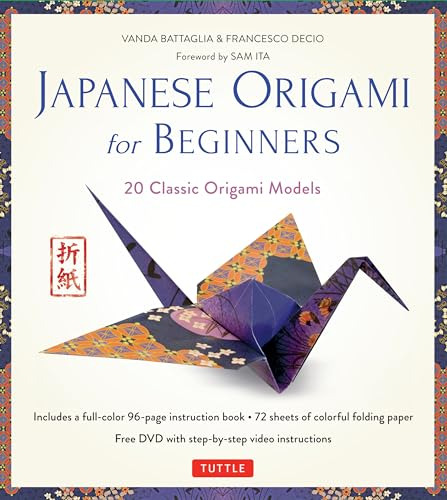 Book : Japanese Origami For Beginners Kit 20 Classic Origam