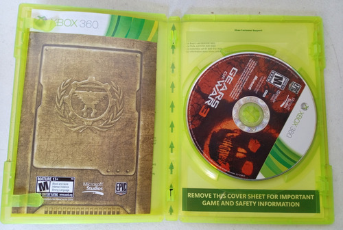 Gears Of War 3 Para Xbox 360 Original Formato Fisico (Usado)
