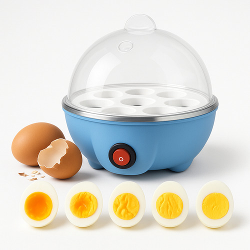 Cozedor De Ovos Portátil Egg Cooker Fit Dieta 7 Ovos