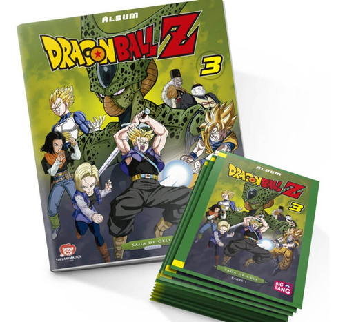 Álbum Tapa Dura Dragon Ball Z 3 Saga De Cell + 25 Sobres