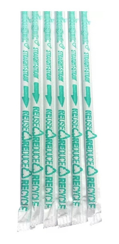 Imagen 3 de 5 de Popote Biodegradable Bamboorganic 2000 Popotes Biodegradable