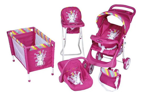 Set De Muñecas 5 En 1 Modelo Corazones Unicornio Babykits
