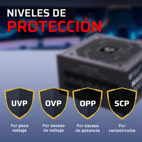 Fuente De Poder Magnetar 1000zr Atx 3.0 1000w Legend Negro