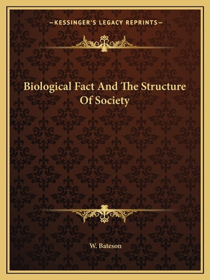 Libro Biological Fact And The Structure Of Society - Bate...