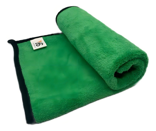 Pano De Microfibra Automotivo Limpa Sem Risco 600gsm 40x40cm Cor Verde-cinza